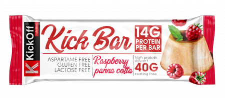 KICK BAR raspberry panna cotta